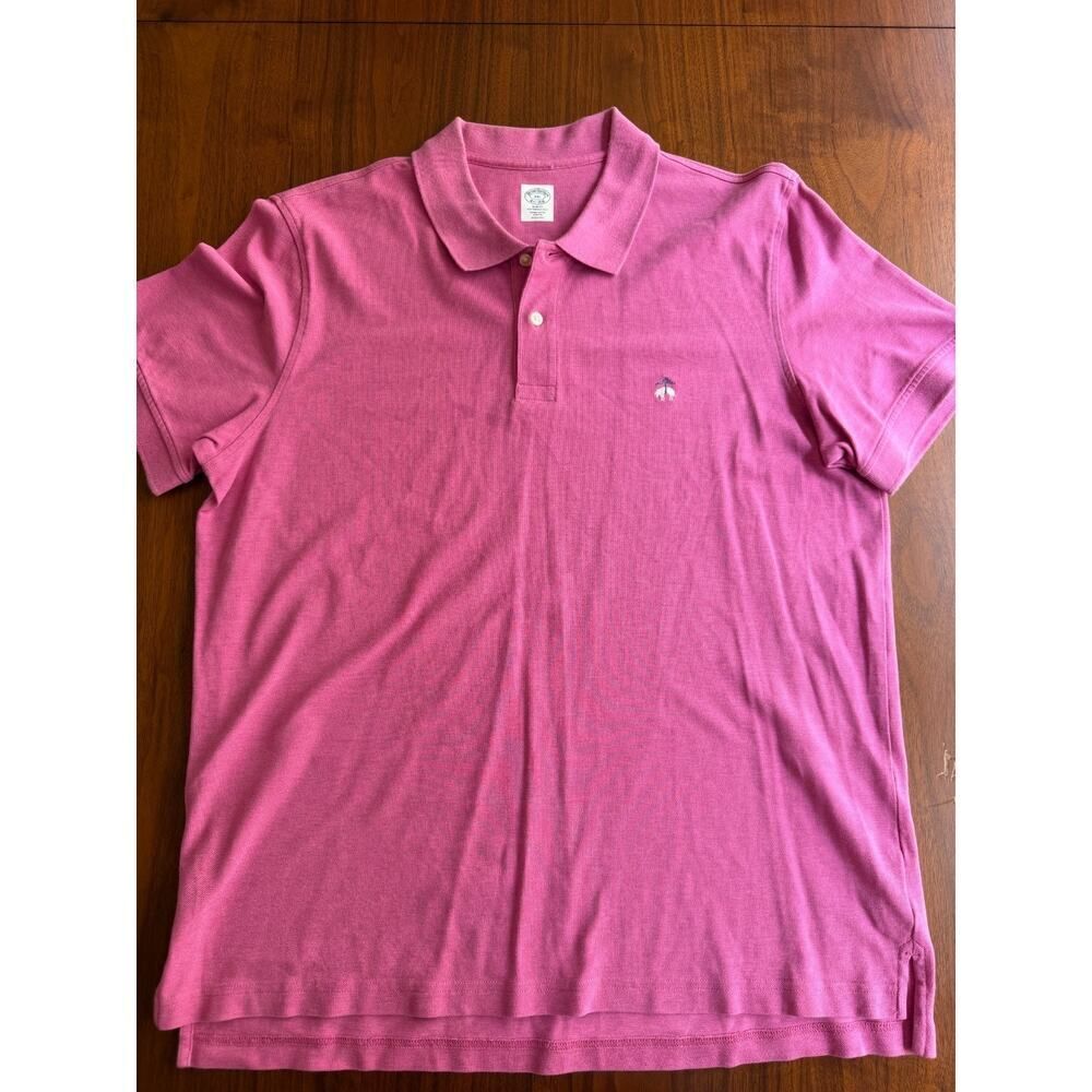 Brooks Brothers Slim Fit Performance Polo Pink Supima Cotton XXL